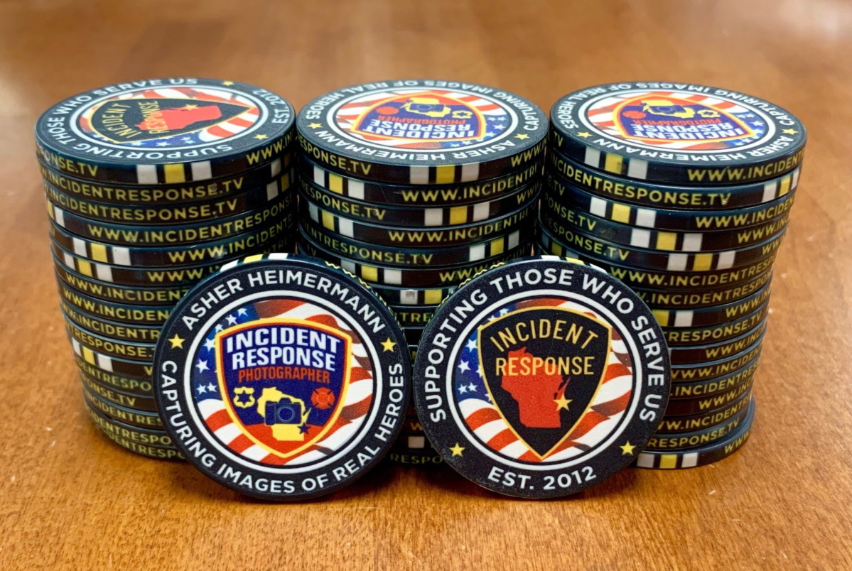 Asher Heimermann's Incident Response poker chips